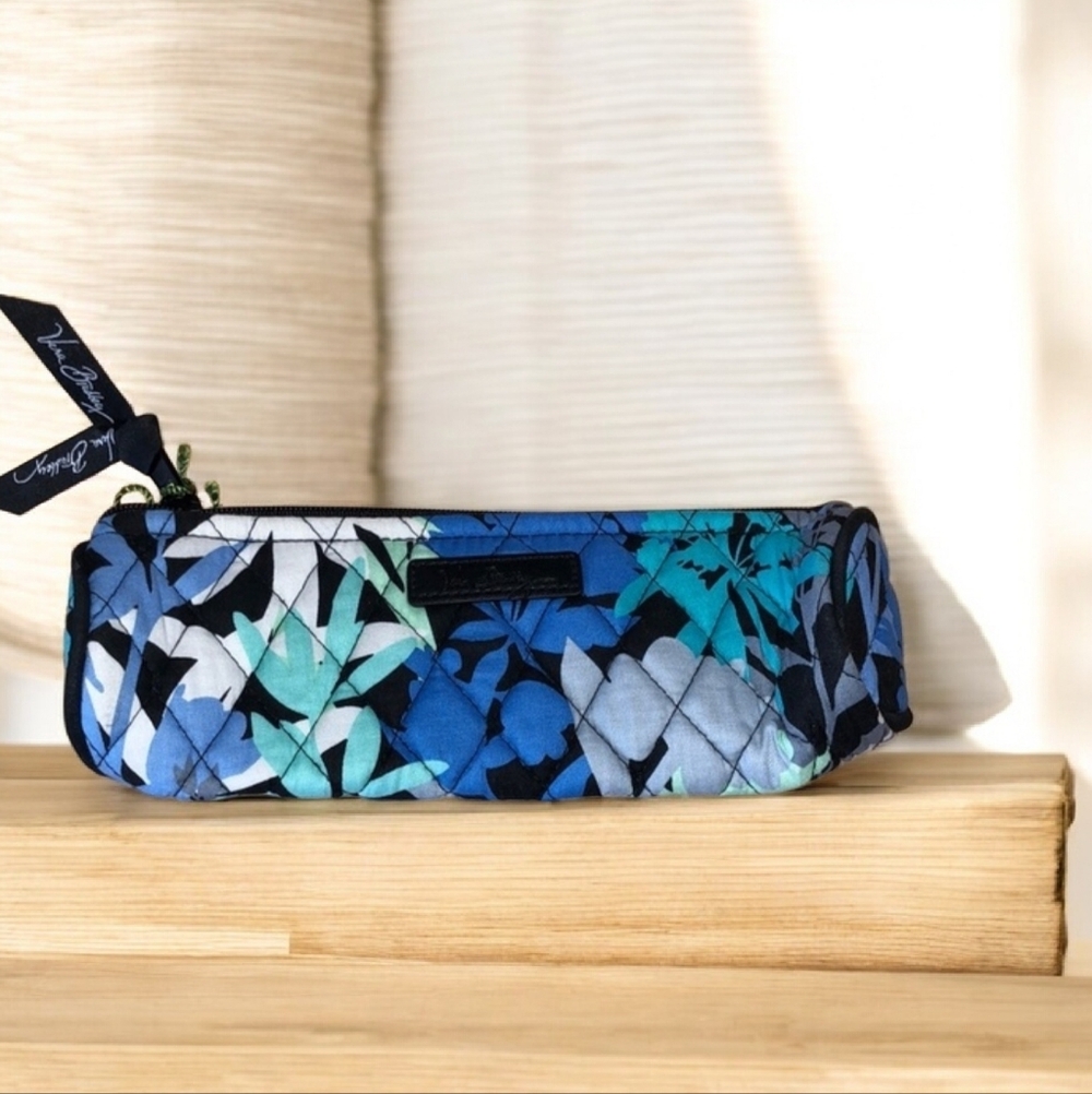 Vera Bradley Blue and Green Floral Pouch